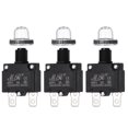 thumbnail image 1 of 3 Pcs 3Amp Push Button Circuit Breaker,125/250V AC 32V DC with Waterproof Caps, 1 of 6