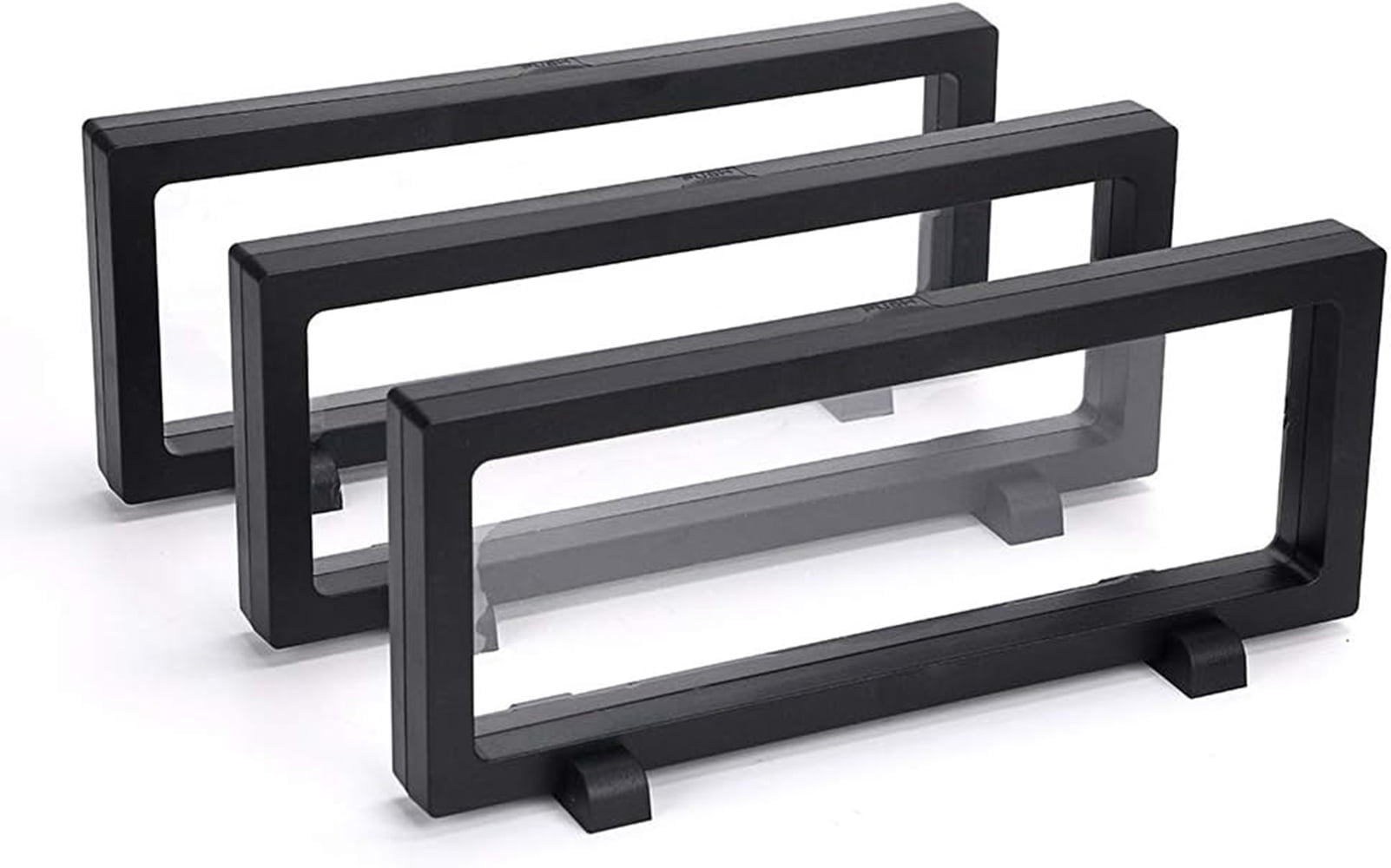 Aa Display Rack 3 Pcs 3D Floating Display Case, Scheam Display Stand Holder 9×4.3×0.78 ...
