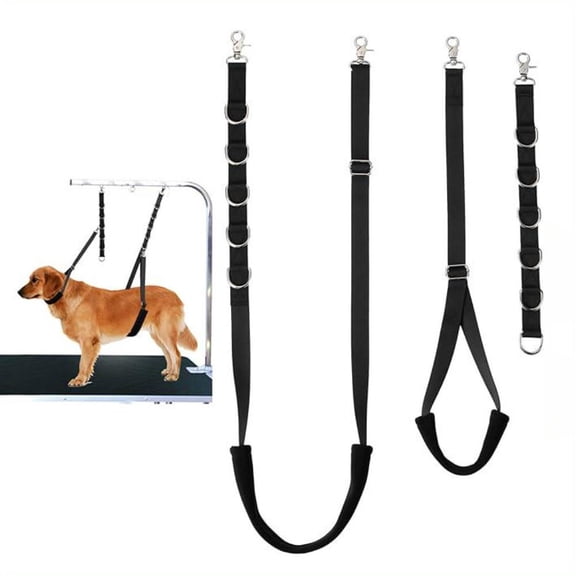 3 Pcs (3size)Cat and Dog Belly Fixing Strap Dog Grooming Strap Adjustable Leash Belly Strap Soft and Comfortable Supplies Easy To Clean Pet Grooming Arm Suitable for Pets of All Body Types Black