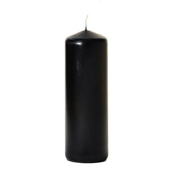 3 Pcs, 3x9 Black Pillar Candles Unscented 3 in. diameterx9 in. tall