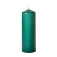 thumbnail image 1 of 3 Pcs, 3x9 Forest Green Pillar Candles Unscented 3 in. diameterx9 in. tall, 1 of 1