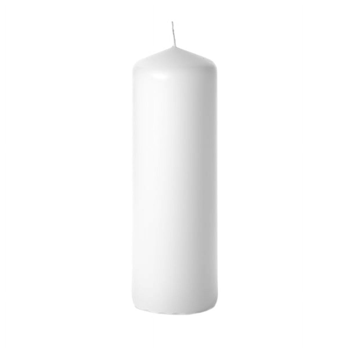 3 Pcs, 3x9 White Pillar Candles Unscented 3 in. diameterx9 in. tall