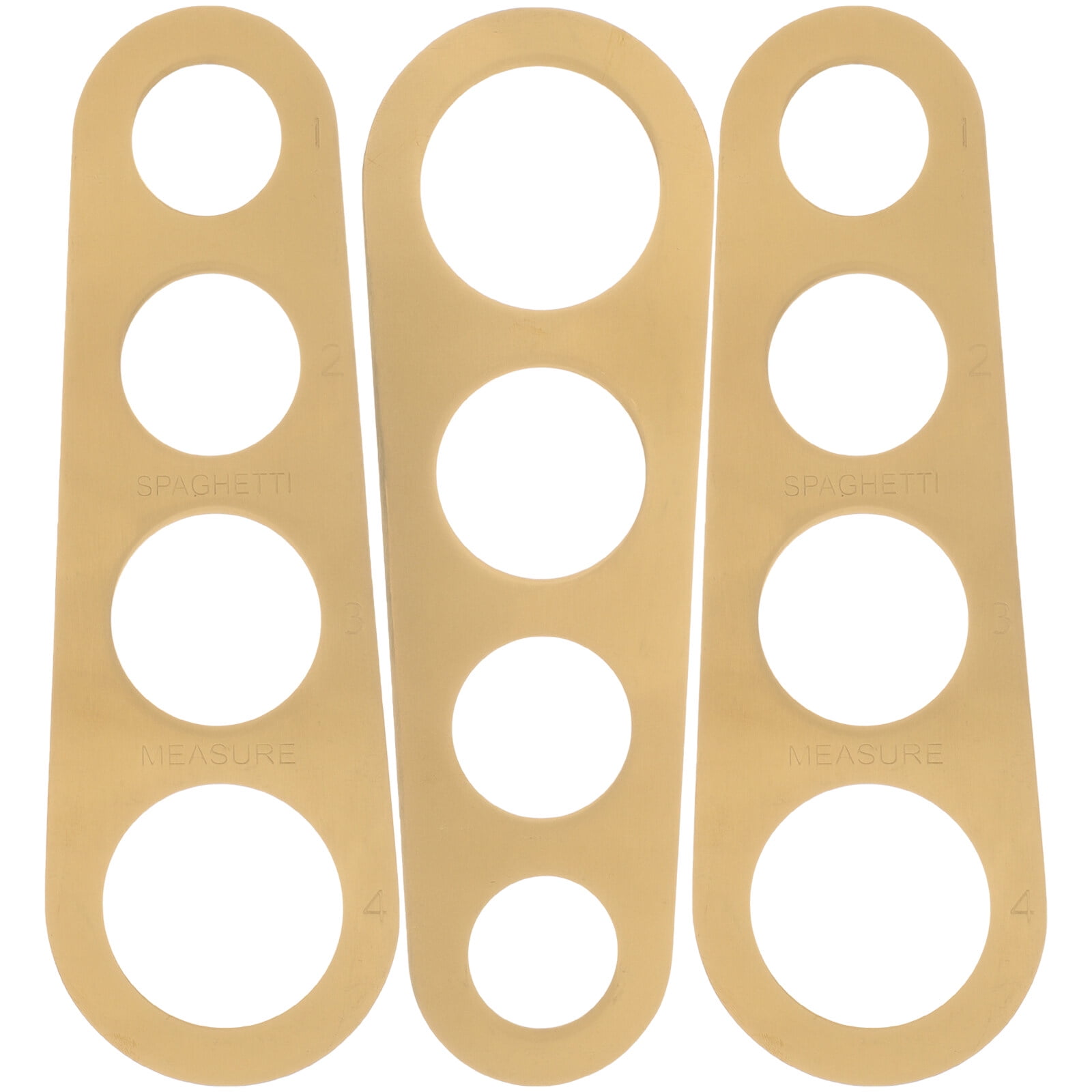 3 Pcs 4Hole Pasta Ruler Measure Portion Control Gadgets Spaghetti
