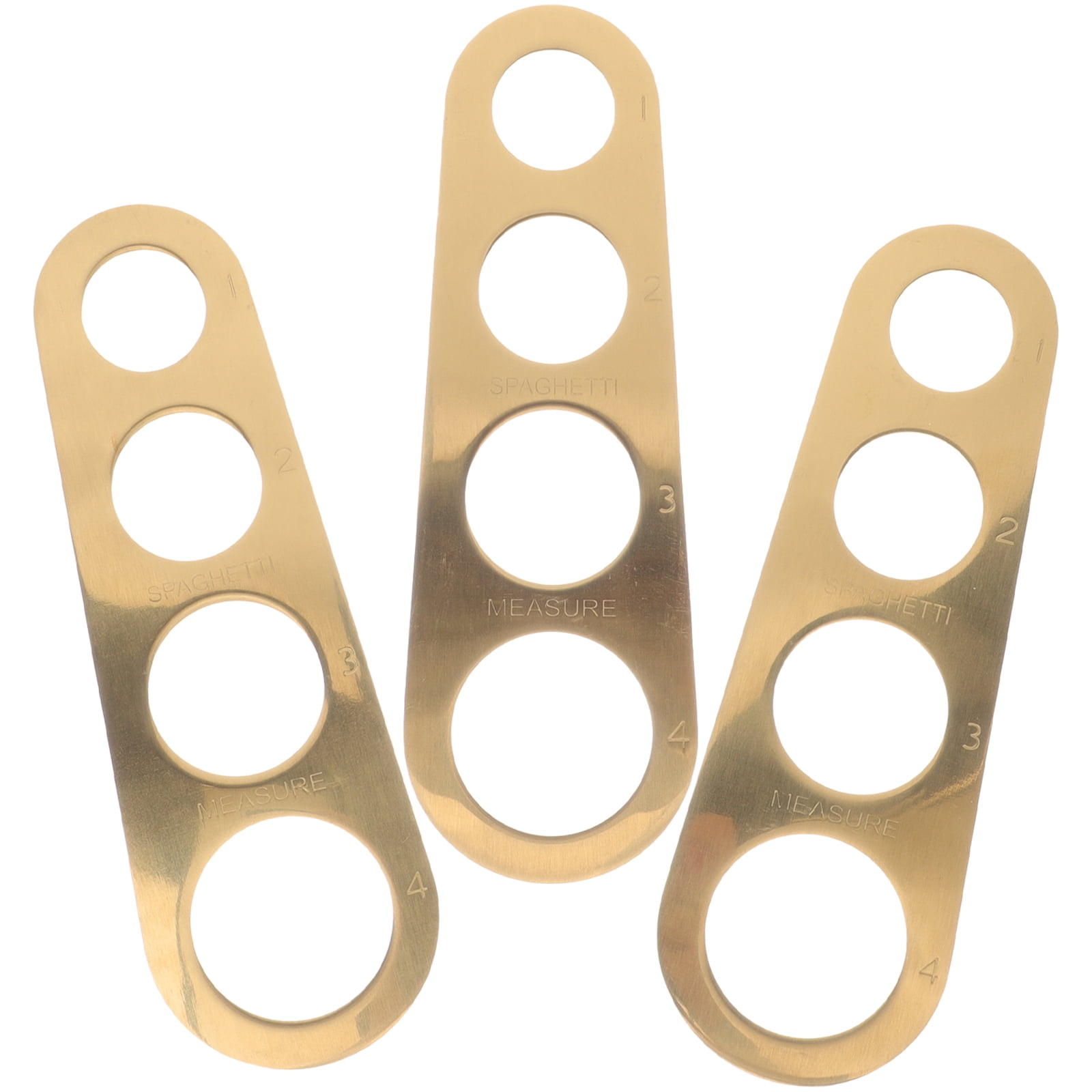 3 Pcs 4Hole Pasta Ruler Spaghetti Serving Size Tool Noodles Holes