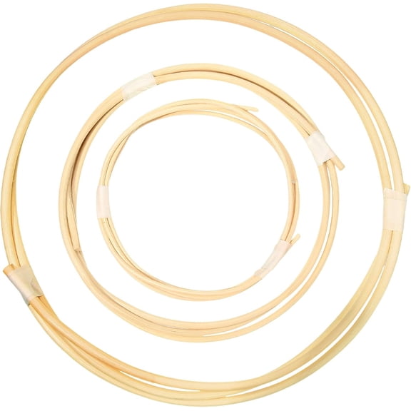 3 Pcs 6 ft Chair Caning Supplies 1/8" 3/16" 1/4" Round Reed Spline Rattan Repair Kit Supplies Basket Weaving Cane for DIY Chair Cane Webbing Wicker Weaving Furniture Making