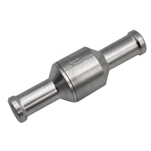 3 Pcs 8mm Check Valve Brake Servo Booster No Return Inline One Way Valve Non Return Valve Vacuum Hose Aluminum Valve,3 x Check Valve,silver