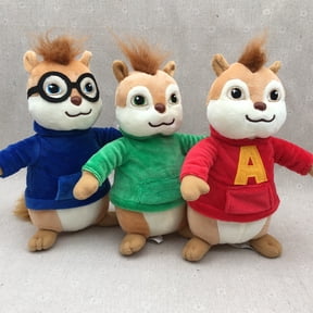 3 Pcs 9.8in Cute Chipmunk Plush Doll Toys Set, Soft Stuffed Animal Pillow for Home Decor