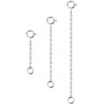 thumbnail image 1 of 3 Pcs 925 Sterling Silver Necklace Extenders for Women Durable Strong Removable Necklace Bracelet Anklet Extension for Jewelry Making(1 2 3 Inch, Silver), 1 of 5