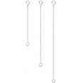 thumbnail image 1 of 3 Pcs 925 Sterling Silver Necklace Extenders for Women Durable Strong Removable Necklace Bracelet Anklet Extension for Jewelry Making(2 3 4 Inch, Silver), 1 of 6