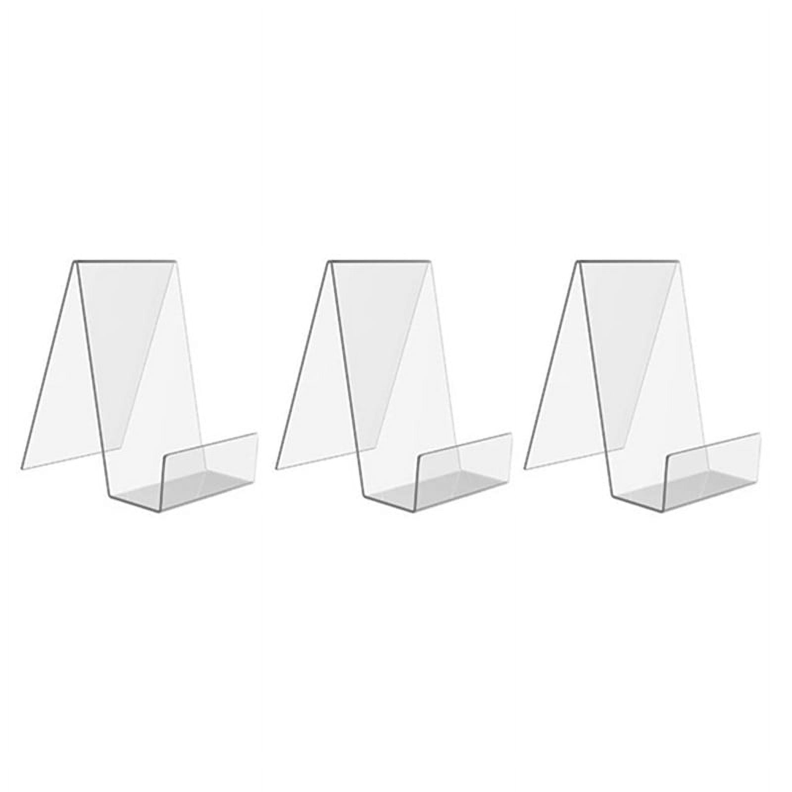 3 Pcs Acrylic Book Stand Clear Acrylic Display Stand Clear Holder for