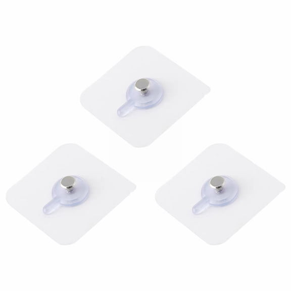 3 Pcs Adhesive Picture Hooks, Picture Hangers without Nails, 2.36" Size, Heavy Duty No Drill Screw Stickers Hooks Wall Hangers for Hanging Frame Hangers, for Bathroom Kitchen