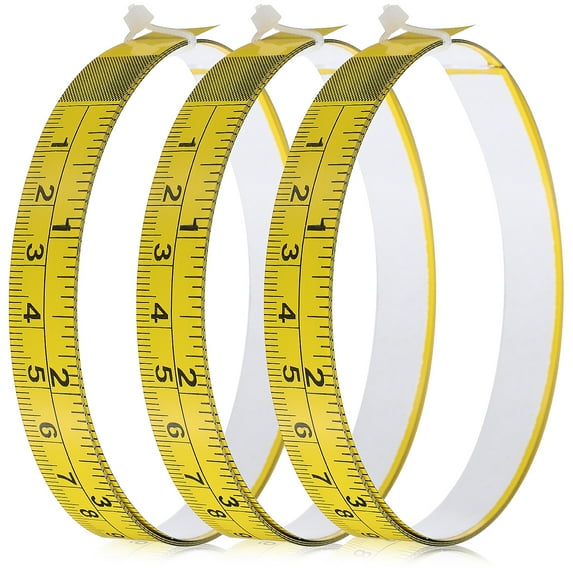 3 Pcs Adhesive Tape Measures Carbon Steel Measuring Tape Rulers for Measuring Woodworking Router Table Saw
