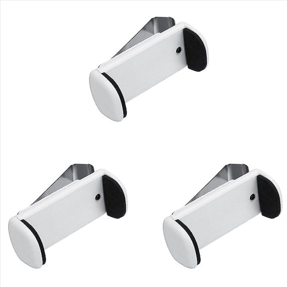 3 Pcs Adjustable Car Sun Visor Clip Holder Garage Door Opener Clip for Remote Controls for ,3 x Garage Door Opener Clip,White