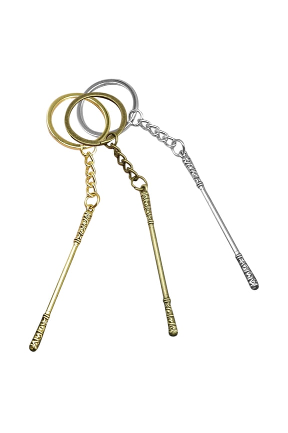 3 Pcs Game Peripheral Keychain Equipment Golden Hoop