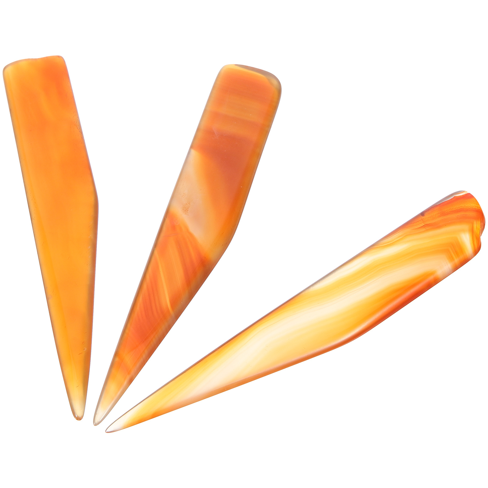 3 Pcs Agate Polishing Knife Jewlery Jewelry Tool DIY Burnisher Shaping