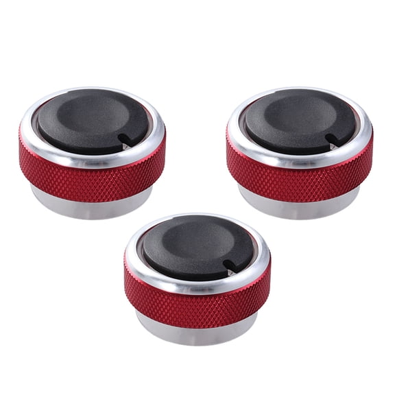 3 Pcs Air Conditioning Control AC Knob Knobs Air Conditioning Knob Button Alloy Air Conditioning