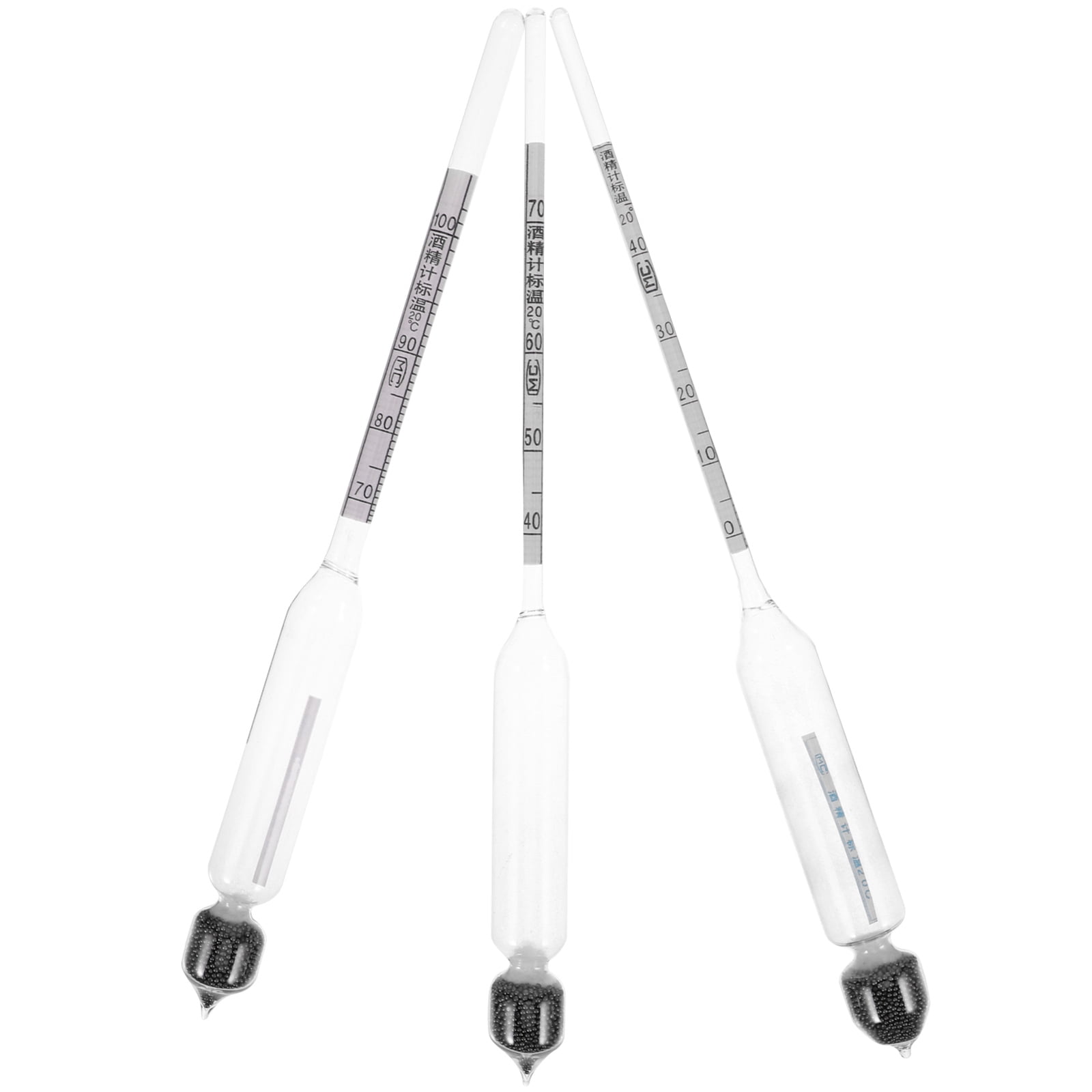 3 Pcs Alcohol Meter Secuestro Security+ Hydrometer Tester For Liquor
