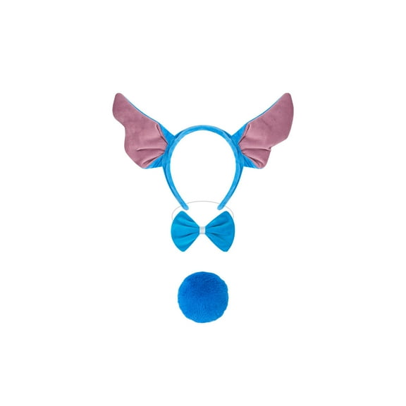 3 Pcs Alien Dog Costume Accessories Set Including Blue Dog Ear Headband Tail Bow Tie for Halloween Fancy Dress Up Supplies