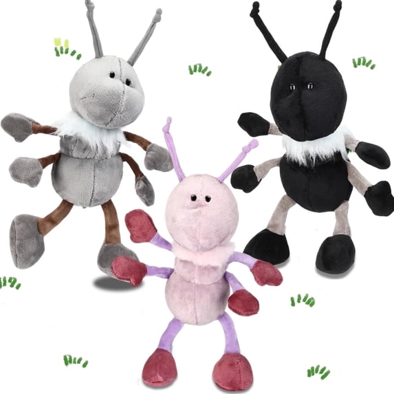 Baby Three Insect 3 Pcs Ant Plush Cute Ant Stuffed Animal with Scarf Soft Insect Toy 12 ...