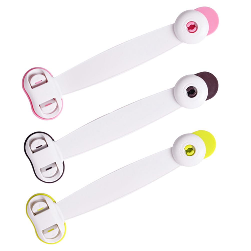 3 Pcs Antipinch Hand Buckle Baby Drawer Lock Babies Locks Safety Kids Harness Toddler