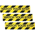 thumbnail image 1 of 3 Pcs Anti-slip Tape with Pattern Watch Your Step Walkway Stairs Steps Stickers 3pcs Sign Emblems Flooring Wet Warning, 1 of 1
