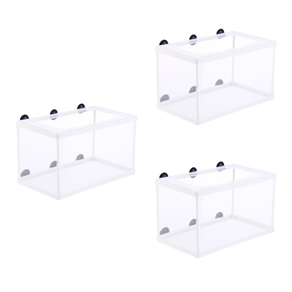 3 Pcs Aquarium Separation Net Fish Breeding Divider Tank Gravel Vacuum ...