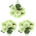 thumbnail image 1 of 3 Pcs Artificial Chrysanthemums Flowers Ball Flowers, Orange Fake Mums Flowers Silk Fall Flowers for Autumn Home Decor Indoor Floral Arrangement Table Centerpiece-Style 3, 1 of 5