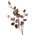thumbnail image 1 of 3 Pcs Artificial Eucalyptus Stems in Glass Vase with Faux Water, 34.65" Fake Plants for Home Decor, Coffee Table Centerpieces, Office, Bathroom & Farmhouse Weddings - Faux Plants Decorations, Brown, 1 of 2