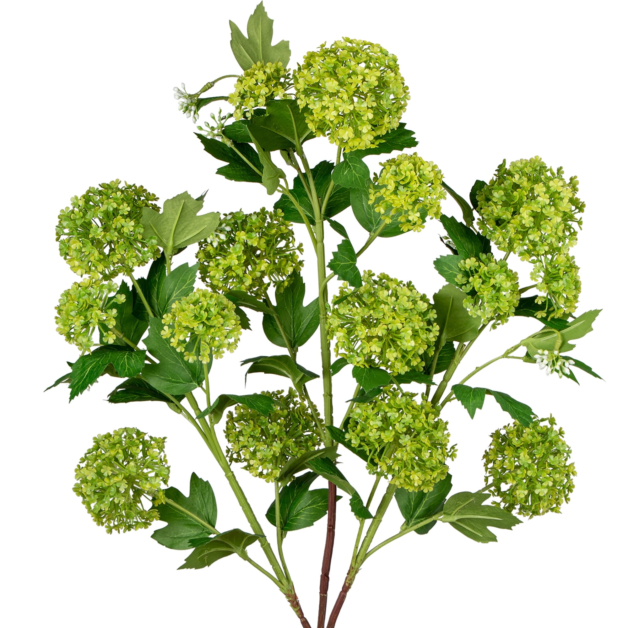 3 Pcs Artificial Hydrangea 31" Faux Hydrangea with 5 Flower Heads,Fake Hydrangeas for Indoor Outdoor Wedding Table Centerpieces Decor , Green