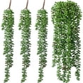 thumbnail image 1 of 3 Pcs Artificial Succulents Hanging Plants Large Fake String of Pearls Fake Plants Faux Plants Wall Greenery for Home Garden Indoor Outdoor Decorations, 1 of 7