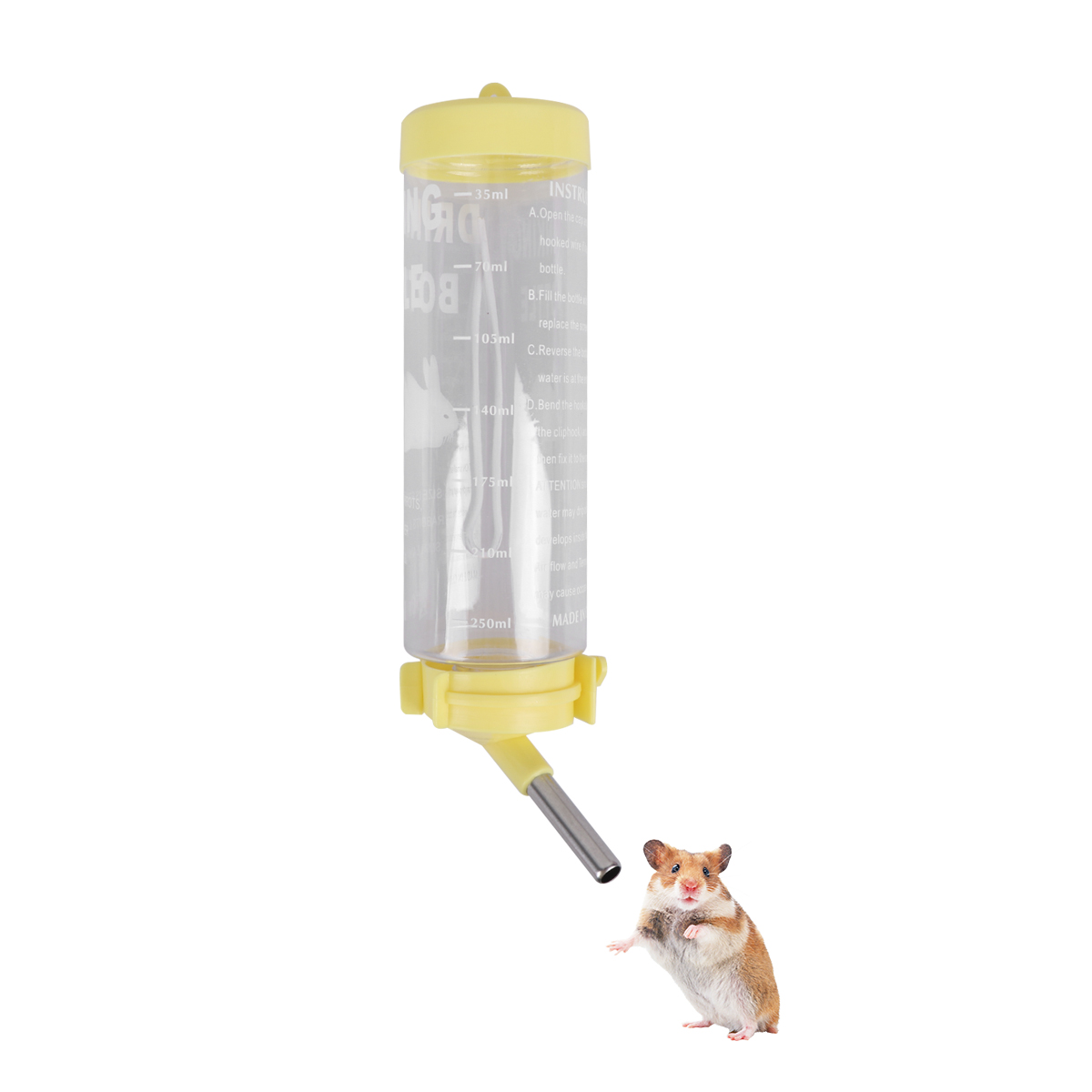 3 Pcs Automatic Feeder Hamster Feeding Squirrel Hanging Water Bottle