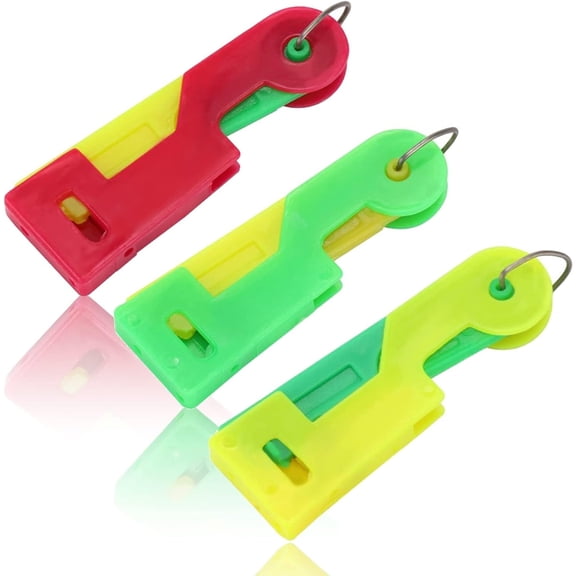 3 Pcs Automatic Sewing Needle Threader Automatic Needle Threading Device Hand Tools Needle Thread Random Tools Sewing Color Handle Plastic Tool