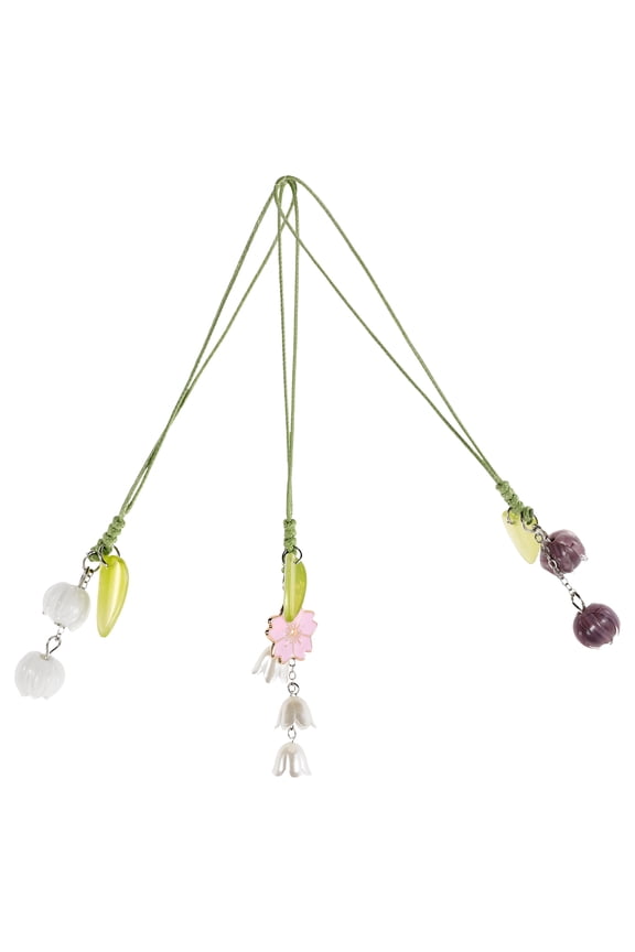 3 Pcs Backpack Chain Keychain Mobile Phone Accessories Miss