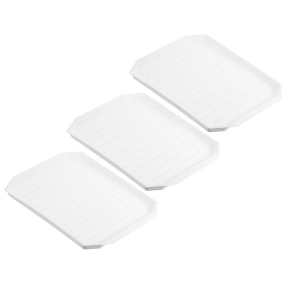 3 Pcs Bacon up Kitchen Bakeware Bacon Pan Bacon Rack Portable Microwave Bacon Cooker Tray