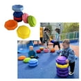 thumbnail image 1 of 3 Pcs Balance Stepping Stones, Kids Path Jumping Stones, Toddler Obstacle Course Coordination Game Toys Indoor or Outdoor Play for Kids Aged 3+, 1 of 6
