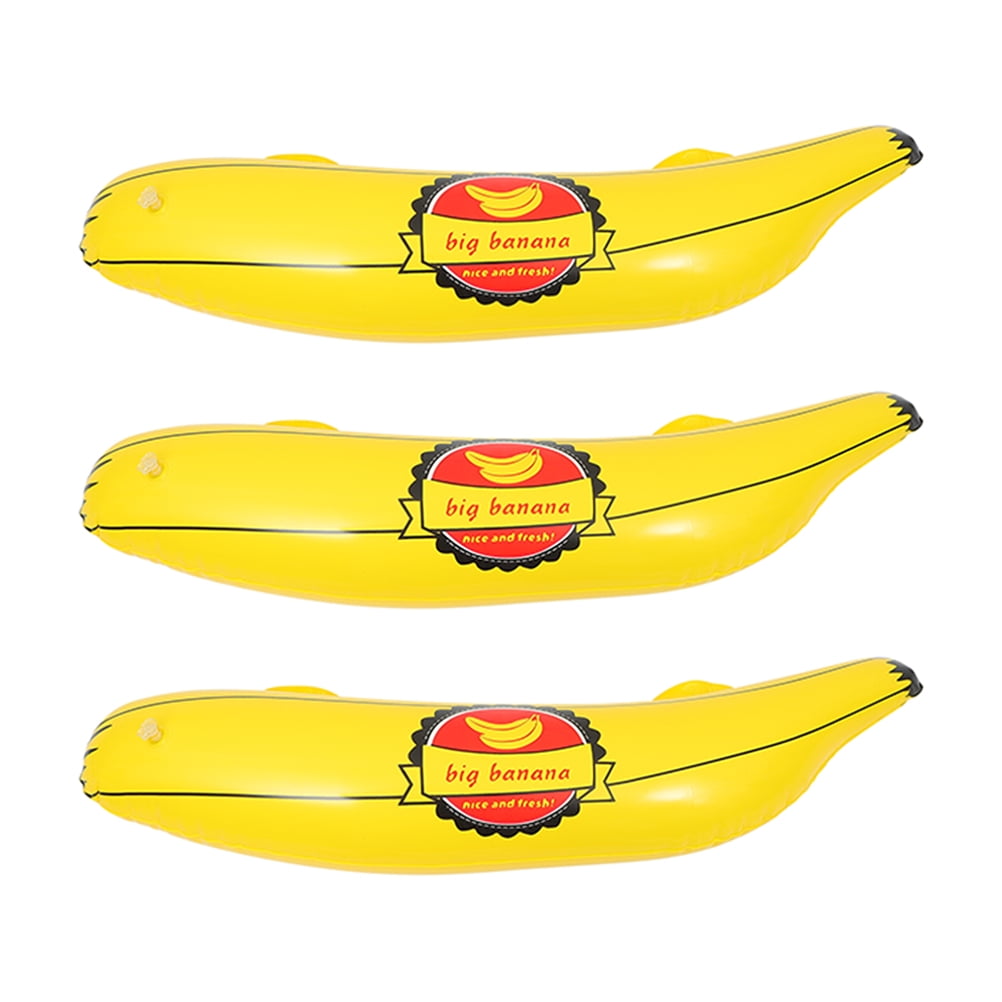 3 Pcs Banana Balloon Cat Grass Planter Inflatable Swimming Pool Fruit