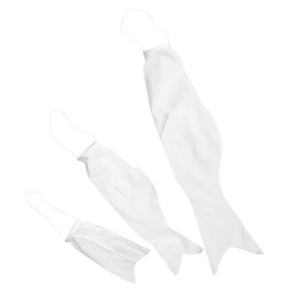 3 Pcs Banner DIY Blank Koinobori Windsock Japanese Fish Carp Flag Decoration Banners Student Child