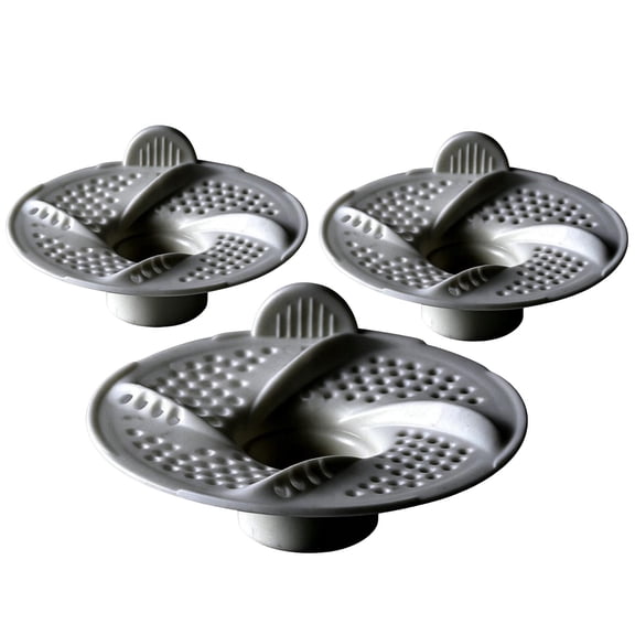 3 Pcs Bathroom Floor Drain Filter And Kitchen Anti Blocking Net, Sink Drain Strainer For Hair And Food Debris, Pipe Mesh Guard (grey)