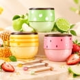 thumbnail image 1 of 3 Pcs Bee Lip Balm Honey Pot, Honey & Strawberry Lip Mask Propolis Moisturizing Hydrating Prevention Dry and Cracked Lip Scrubs Exfoliator (Honey+Strawberry+Apple Lime), 1 of 7