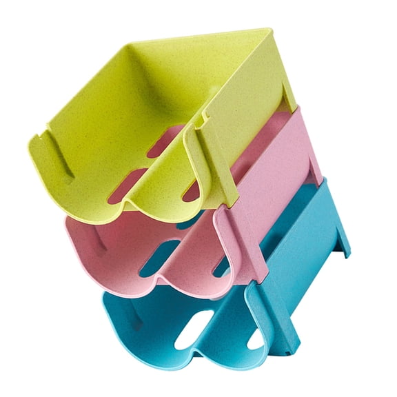 WHAMVOX 3Pcs Stackable Beverage Beer Storage Box Kitchen Creative Drink Box for Home