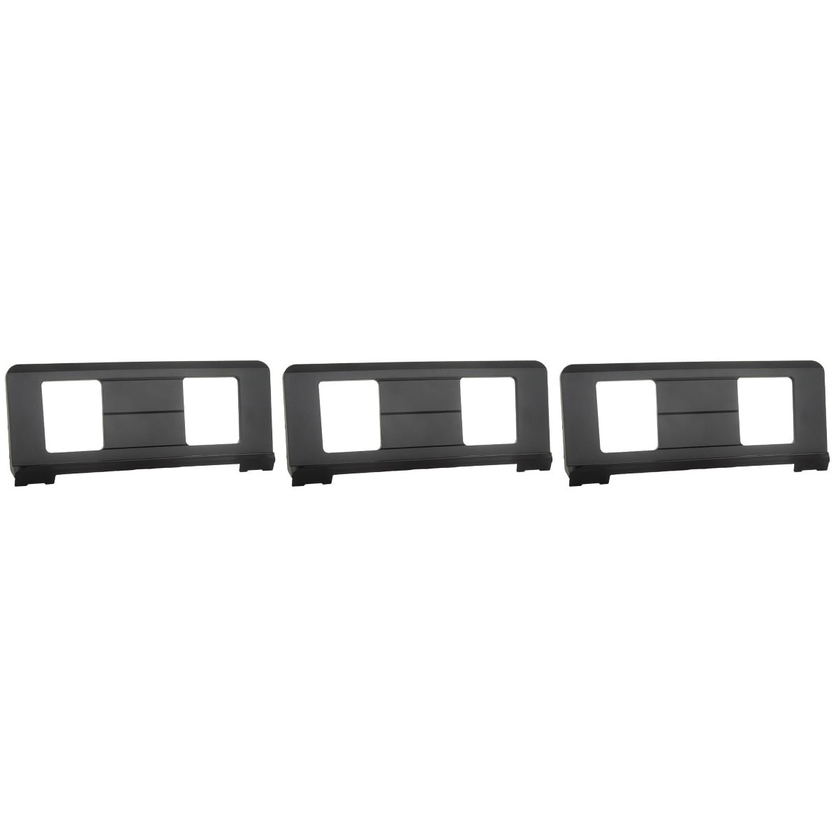 3 Pcs Bin Tarps Electronic Music Stand Music Sheet Stand 3.5X21X49.5CM Black