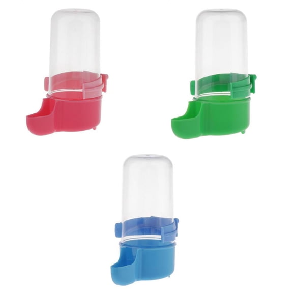 3 Pcs Bird Canary Automatic Drinker Bottles Waterer Cage Accessories Pet