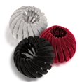 thumbnail image 1 of 3 Pcs Birds Nest Hair Clip, 2.4Inch Lazy Birds Nest Plate Hairpin, Hair Bun Clip Claw, Expandable Ponytail Clips, Hair Bun Accessories for Women By GIXUSIL (Black / Red / Gray）, 1 of 7