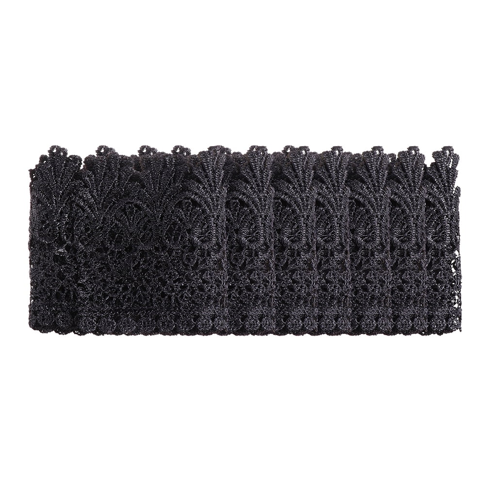 3 Pcs Black Lace Trim Similar to Ribbon DIY Garment Accessory Bride