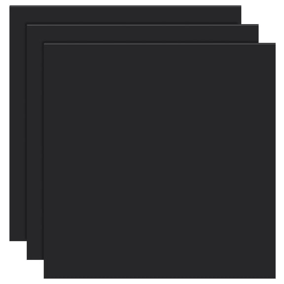 3 Pcs Black Silicone Mats 7.9x7.9 Inch High Temperature Resistant Gasket Board Silicone Countertop Protector