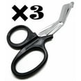 thumbnail image 1 of 3 Pcs Black Utility Scissors 7.25" Multi-Purpose Diy Ems Emt Shears Instruments, 1 of 4