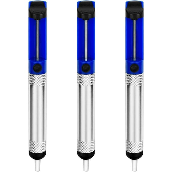 3 Pcs Blue Desoldering Wick, Solder Sucker Desoldering with 2.5mm Width, 1.5m Length, Pump Solder Removal Tool for Desoldering