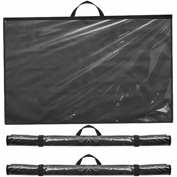 3 Pcs Blueprint Holder Foldable Waterproof Plans Shield Waterproof Map Case Construction Plan Holder Art Portfolio Bag Fits Size 22 x 34 for Document Blueprint Map Poster Painting$$Art & Craft