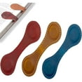 thumbnail image 1 of 3 Pcs Bookmark, Timeless mark magnetic Bookmarks, Magnetic Leather Bookmark（Blue brown red）, 1 of 8