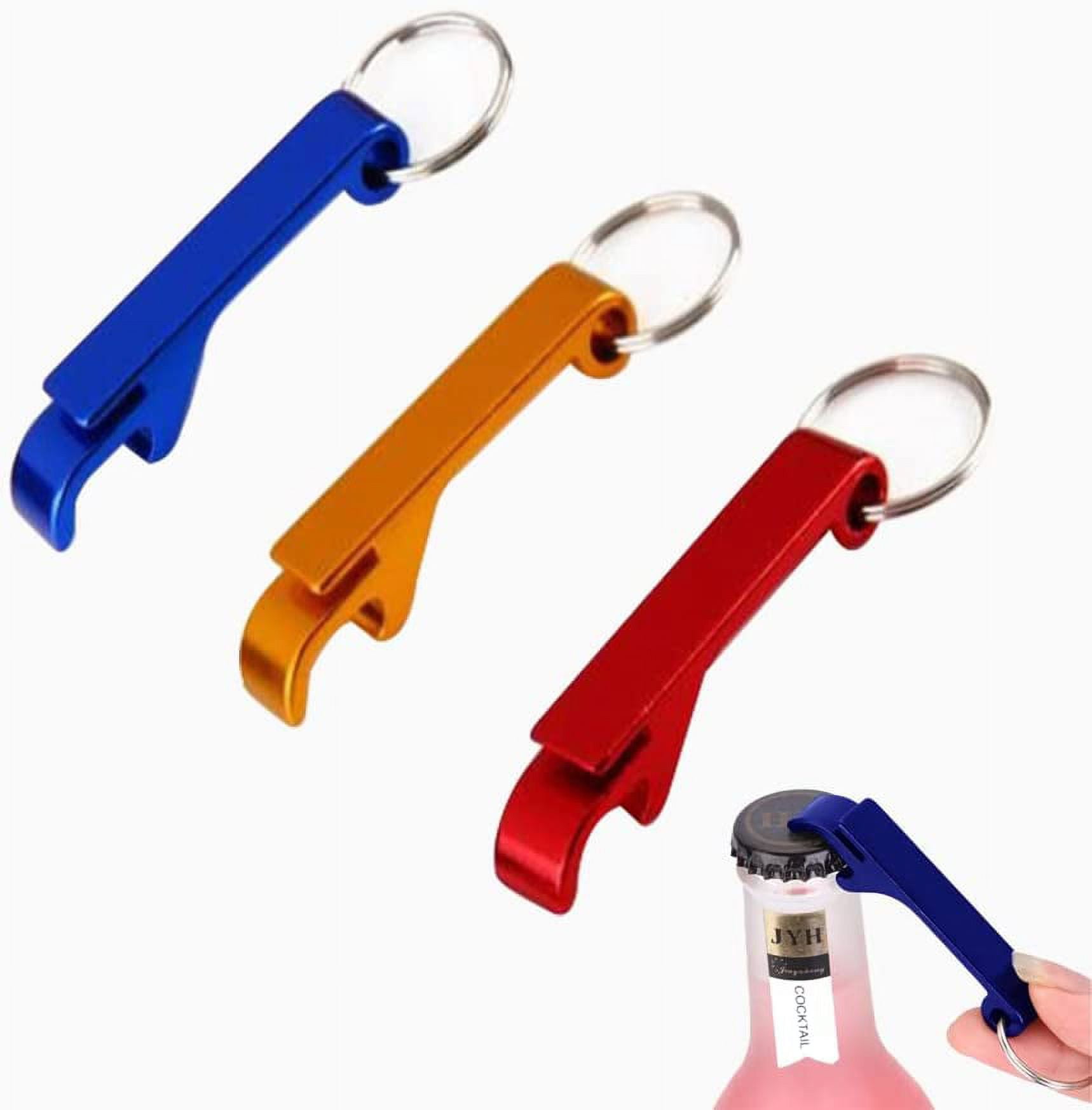 3 Pcs Bottle Opener Keychain Bottle Opener Keyring Mini Bottle Openers Keys for Daily Use and Gift Walmart